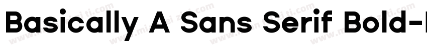 Basically A Sans Serif Bold字体转换